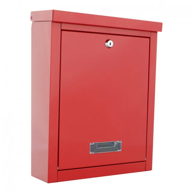 
custom door letterbox house rustic modern decorative steel lockable mail box mailbox  (1600156090338)