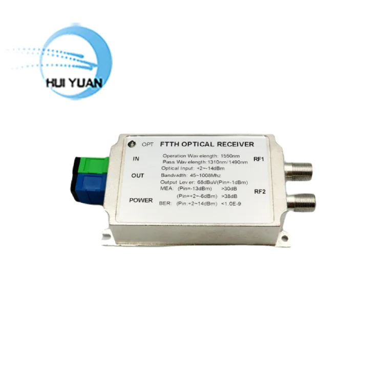 1550nm WDM Receiver Active Node Router Bandwidth 47-1008MHz for CATV Optical Fiber Receiver for FTTH GPON