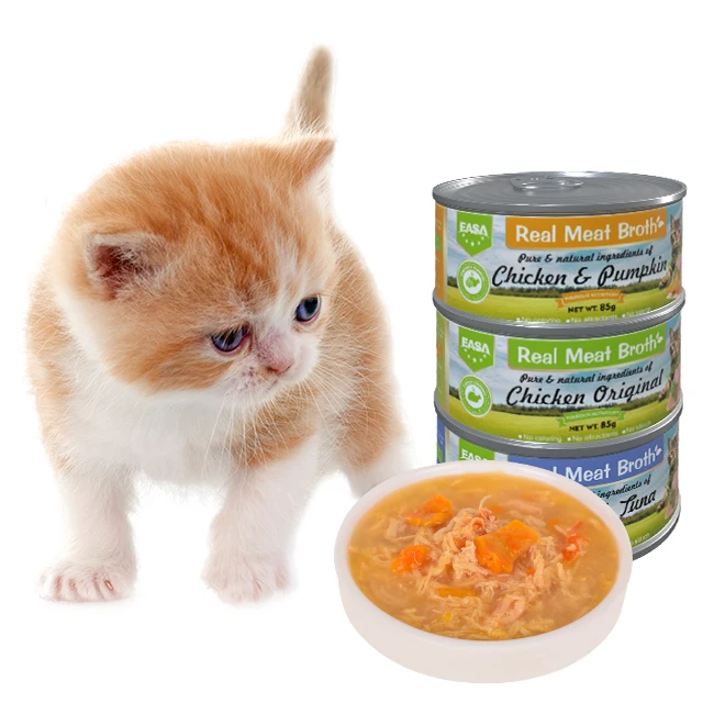 Multiple Flavors 85g Pet canned Snacks treats cat wet food Real Meat Natural Cat dog  CANNED BROTH  can food