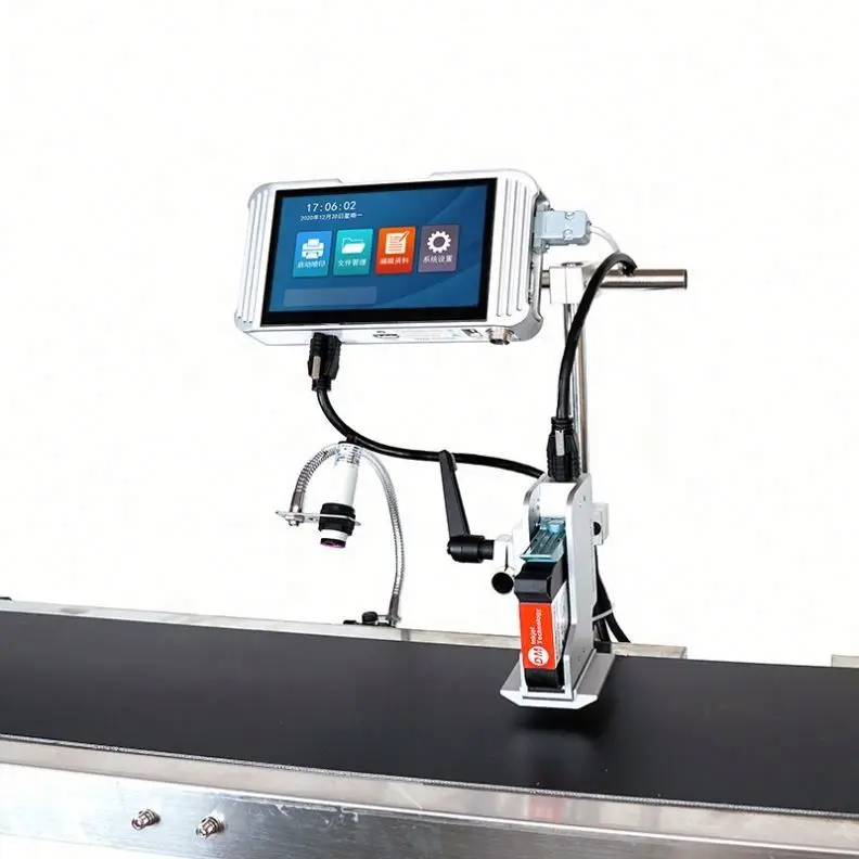 S10 online automatic L3 jet printer date batch number packaging plastic bag assembly line inkjet printing two-dimensional code