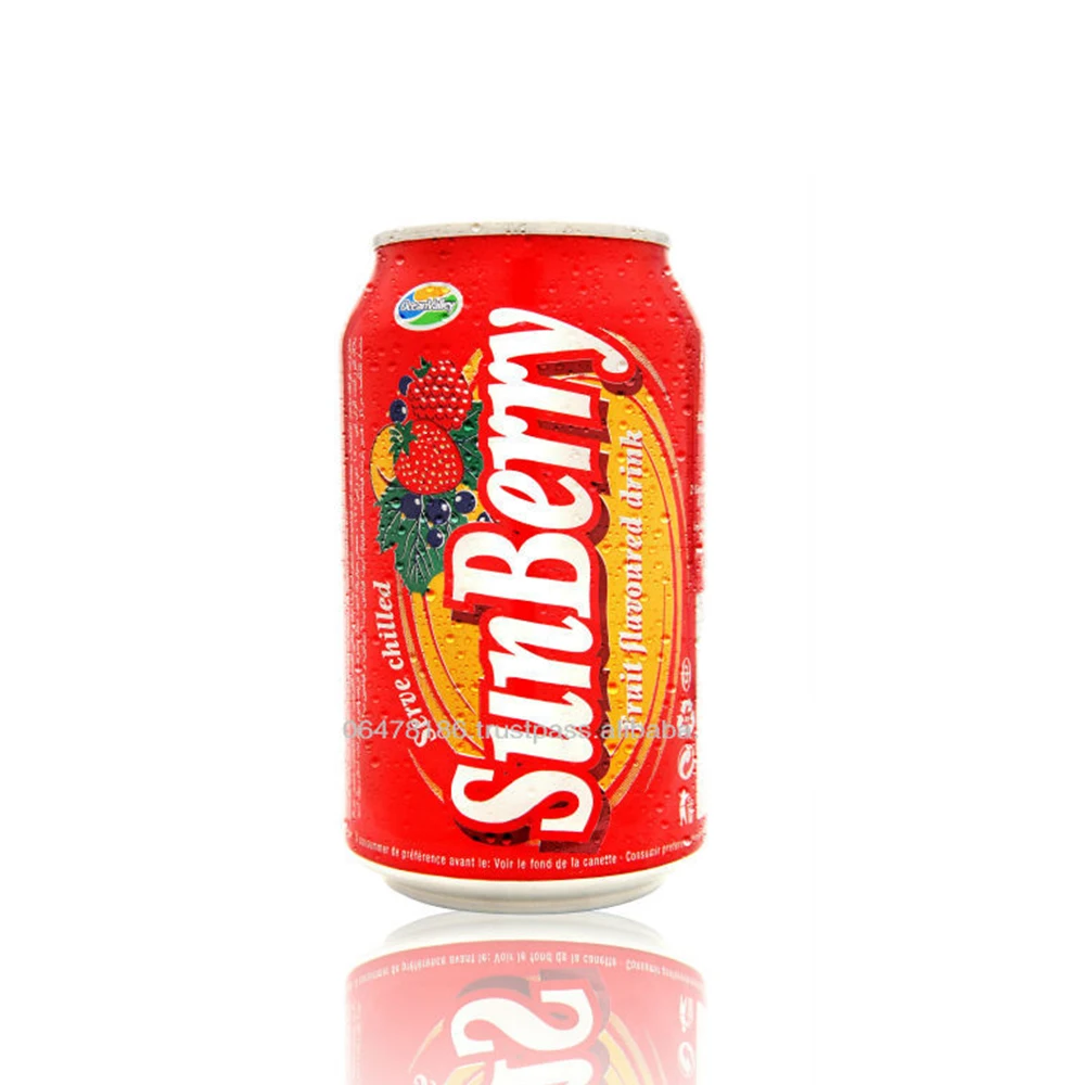Sunberry Carbonated Drinks Soft  Beverage Berry Fizzy Drink High Quality Fruit Beverage Flavored Soda Drink