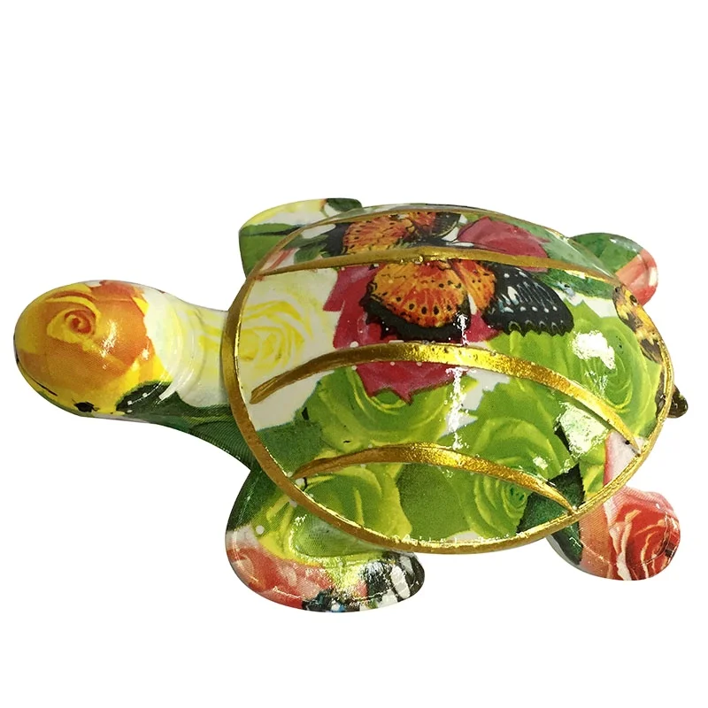 Cute resin turtle figurines for desktop decor funny tiny animals polyresin sculpture gifts for friends creative tourist souvenir