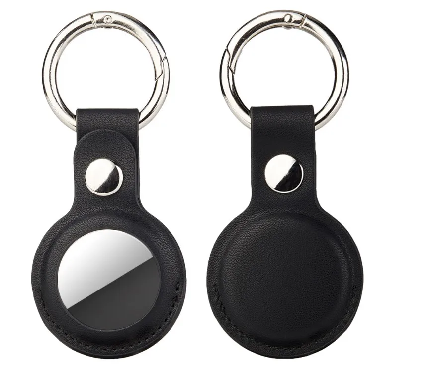 Custom Protected For Air Tag Cover PU Leather Case For Airtag