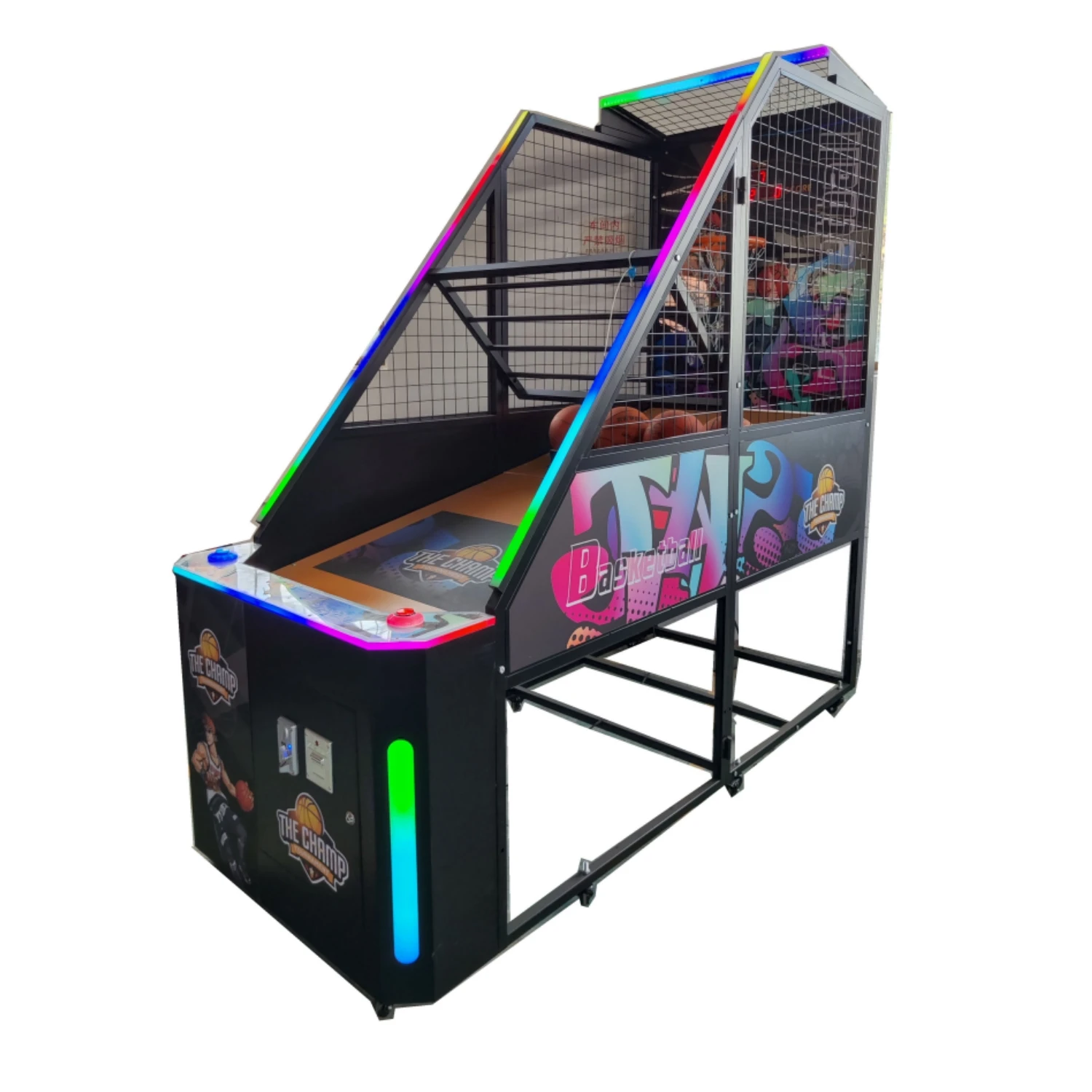 Factory Hot Sale Electronic Basketball Shot Machine Coins Operated Basketball Arcade Game Machine For Teenager And Adult