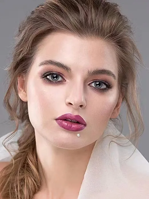 custom 316l stainless steel zircon press fit tragus flat back earring piercing jewellery labret