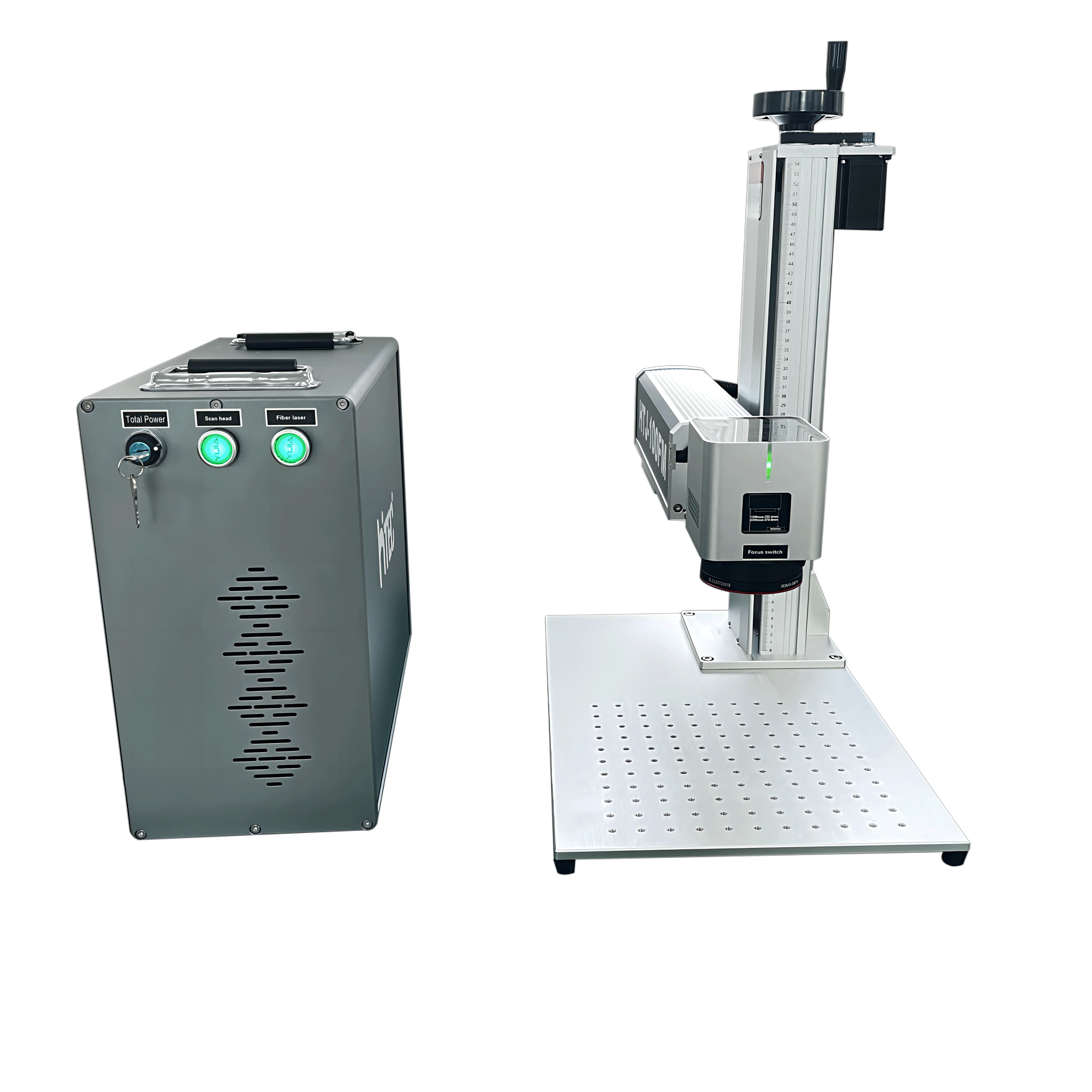 JPT Raycus Fiber Laser Marking Machine Portable 20w 30w 50w 60w 80w 100w 3D Uv Laser Marking Machine 3w for Glass Ari Cooling