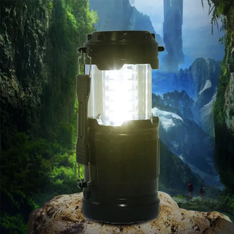 
Hot sale 30LED 145 lumens super bright hanging portable telescopic led camping lantern flashlights powered by AA battery 