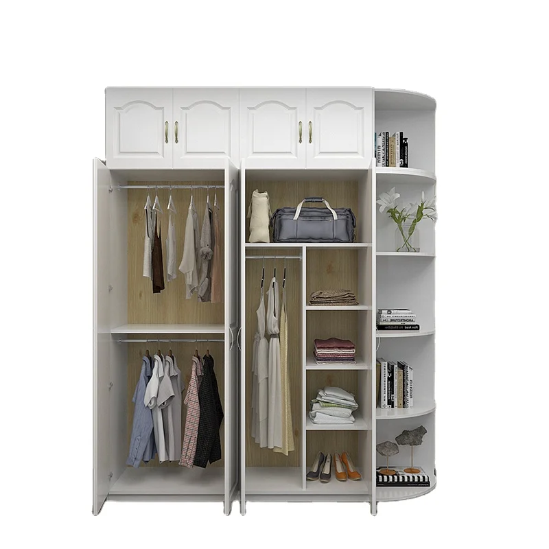 Bedroom Furniture Wardrobe Sliding Door Simple Rental Room Locker Bedroom Rental Hanging Wardrobe
