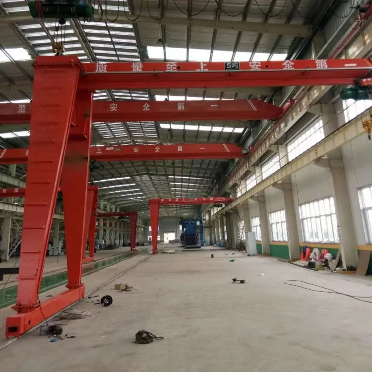 Electric Gantry Crane Gearbox Hoist Lifting Mechanism Construction Outdoor Application 1 30 Ton Loading Motor Engine