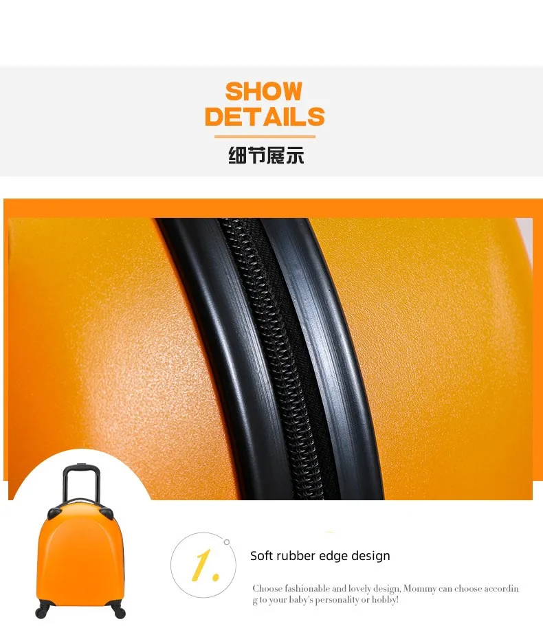 Kids Cartoon Rolling Luggage Children travel Suitcase On wheel Trolley Carry-ons Hard side Bag For Kid Gift