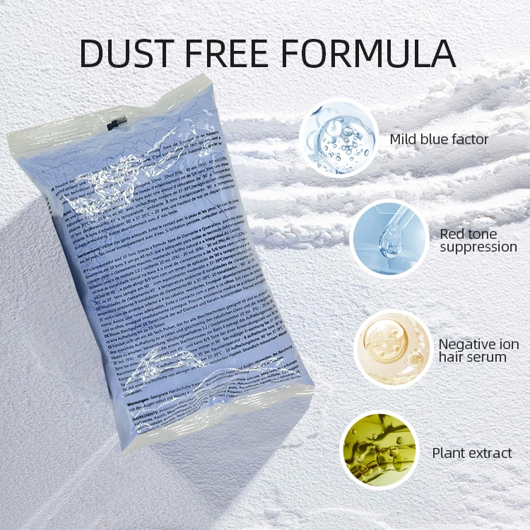 Italian hair bleach powder for professional hair color use