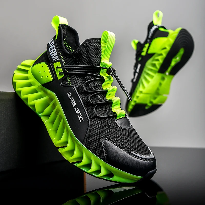2021 sneaker produced Breathable Light TPU Running Men Shoes heighten shoes for men sport running walking Style Shoes