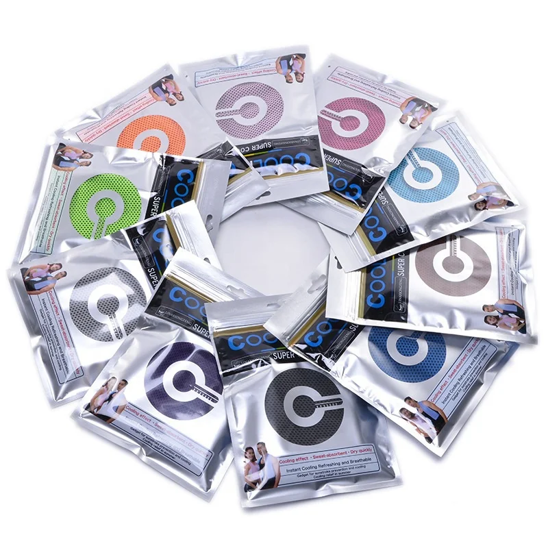 Custom Ice Microfiber Soft Breathable Yoga Sport Gym Workout Camping Chilly Cooling Towel