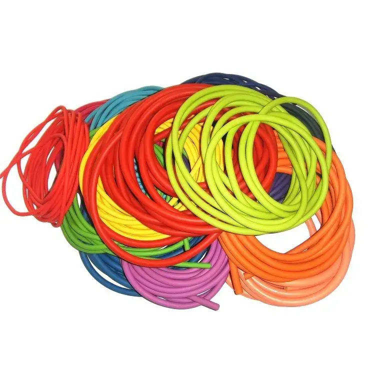 Factory Wholesale Customized Natural Latex Tube Fitness Exercise Stretch Tube for Resistance Training