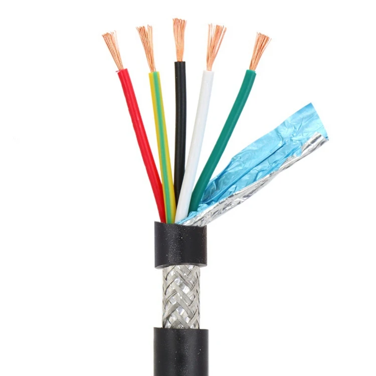 RVVP 4 Core Power Cord 1.5mm 2.5mm 4mm 6mm Flexible Shielded Unshielded 10 16mm 16 Square MM Multi-core Wire Cable