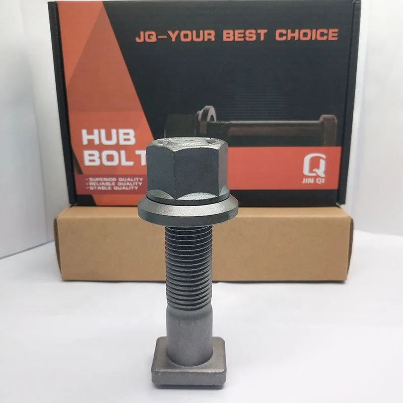 JQ 10.9 Grade Hardness Wholesale Nuts and Bolts Truck Tire Parts Wheel Hub Bolts for Scania
