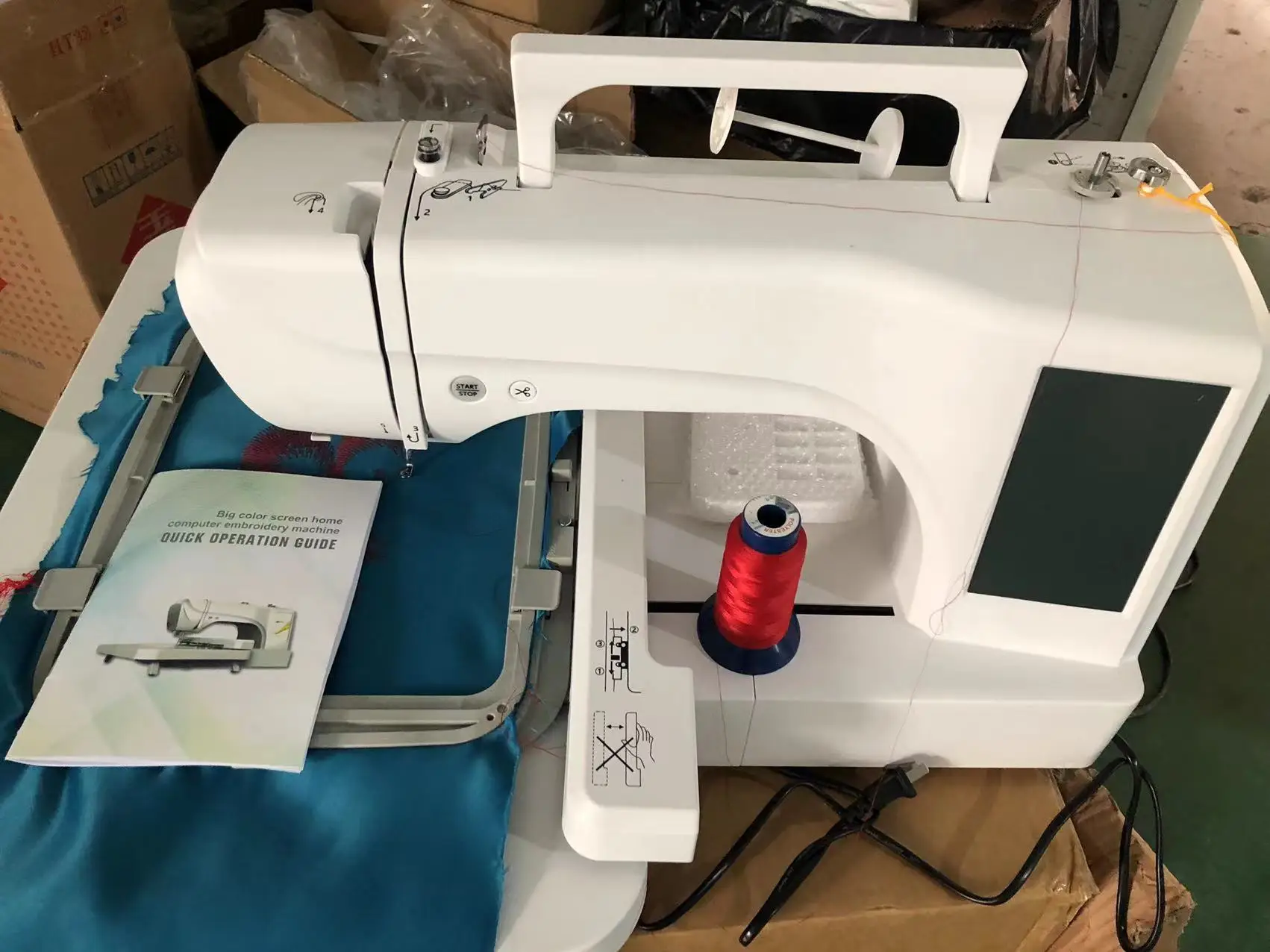 JYC61 1 needle sewing machine embroidery Household Domestic computerized embroidery  machine