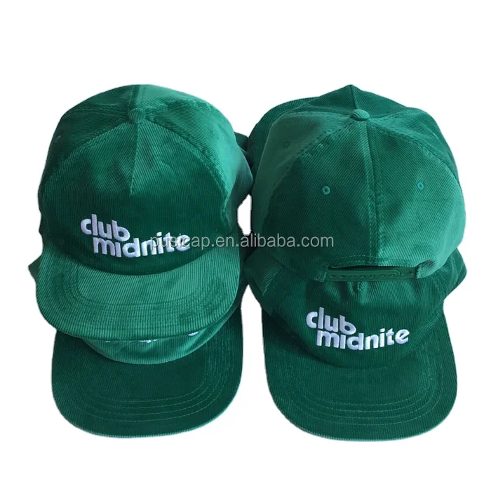 Fashion design 5 panel corduroy snapback hat with embroidery your brand form hat factories in china corduroy hat caps