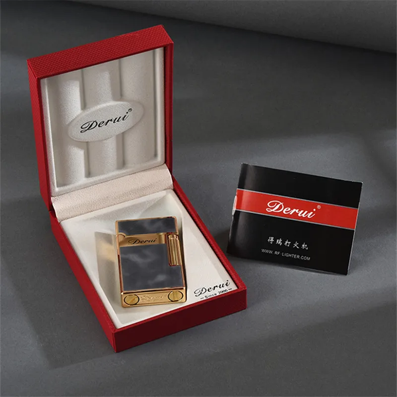 RF519 Vintage Side Grinding Wheel Kerosene Lighter Soft Flame Metal Oil Used for Gift Men Fathers Husbands