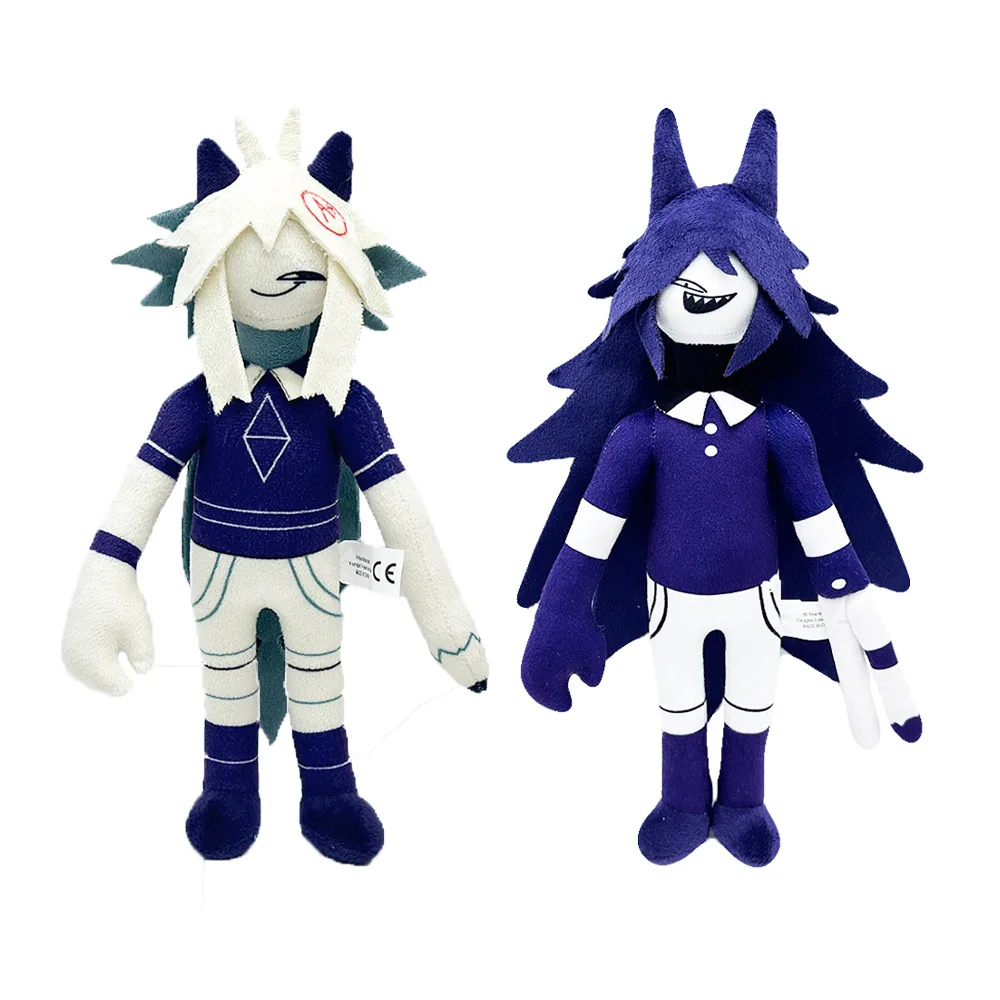 AL New cute soft and comfortable Fundamental Paper Education plush toy Blue purple long hair pencil hand scissors hands
