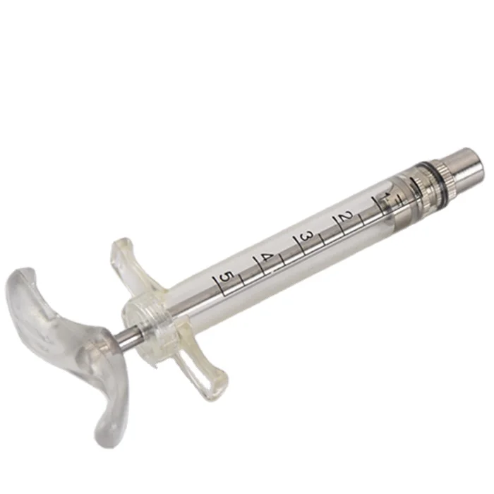 High quality veterinary syringe luer lock 5ml tpx syringe for vaccination