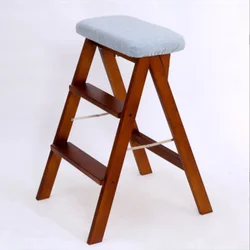 Solid wood climbing ladder household products