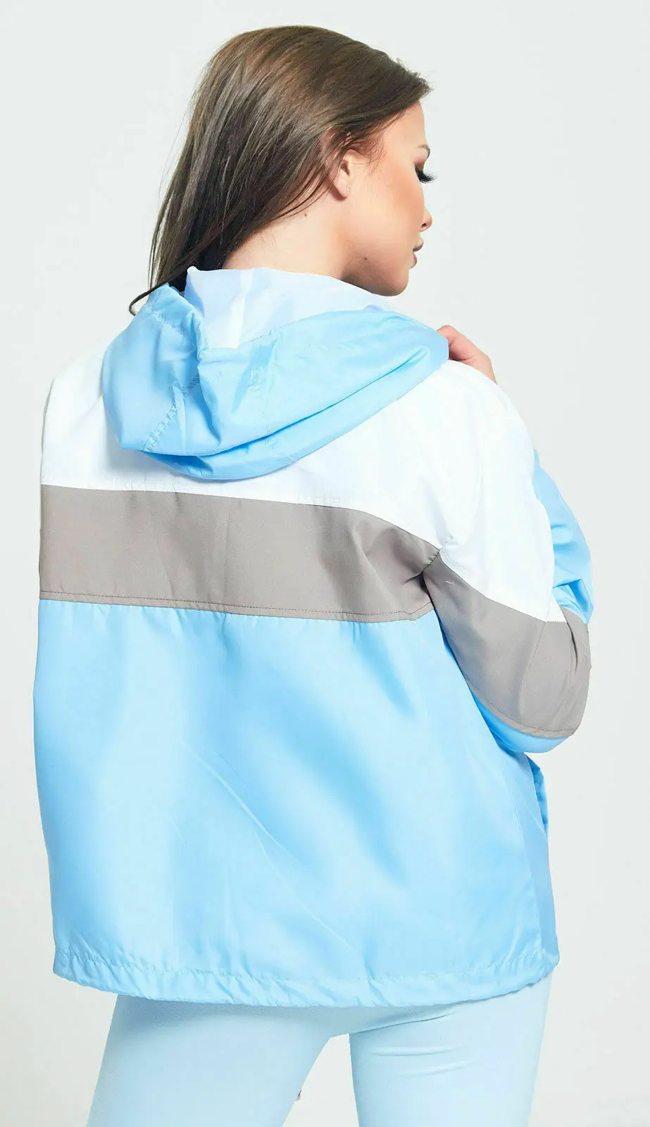 Custom Made New Fashion Women Jacket Hooded Thin Windbreaker jacket New design wind breakers for women fashion windbreakers