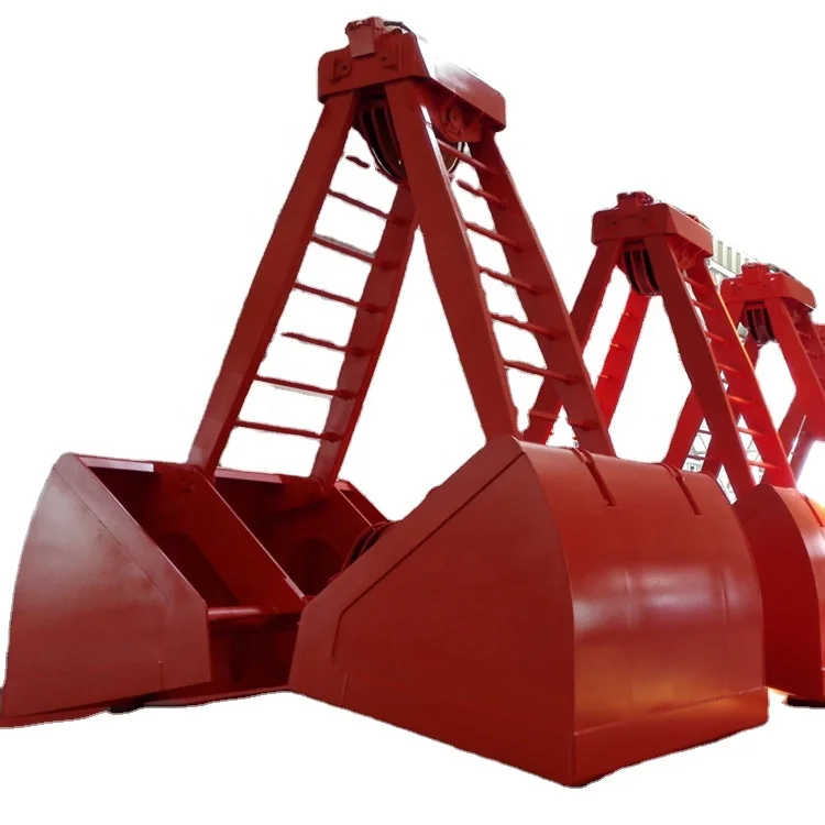 mechanical grab clamshell crane grab bucket grapple