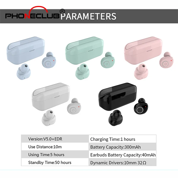 2019 Самые продаваемые беспроводные наушники TWS BT V5.0