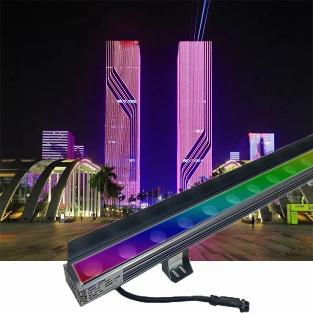 IP66 RGBW Modern Style High Lumen Stage Light Building Facade RGB Lighting 36w LED Wall Washer Lamps