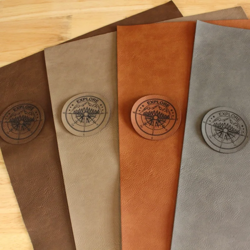 High Quality Wholesale Blank Leatherette Laser Engraving Products Blank Leather Sheets For Laser Engraving With Adhesive Backing