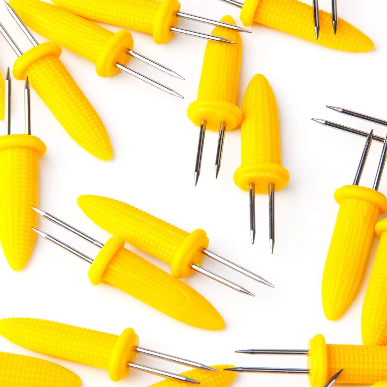 BBQ Cooking Tool Sweet corn on The Cob Skewers Sweetcorn Fork Stainless Steel Corn Holders