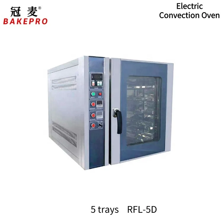 Bake Pro 4 Trays Baking Pizza Convection Oven 5 Trays Electric With Steam Function And Dough Proofer