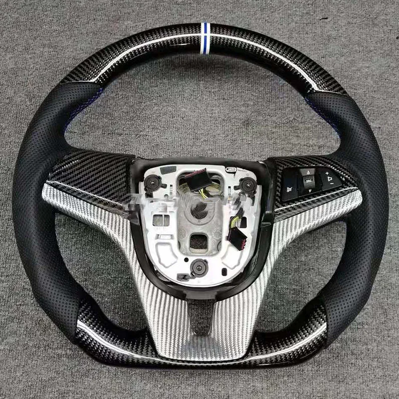 Dropshipping service Carbon Fiber Steering Wheel Alcantara Leather For Chevrolet Cruze Hatchback Sedan Malibu 09-13