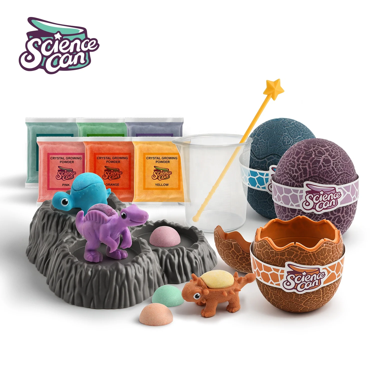 Science Can Science Experiments Children Education Dinosaur Crystal Growing Kit Toy for kids