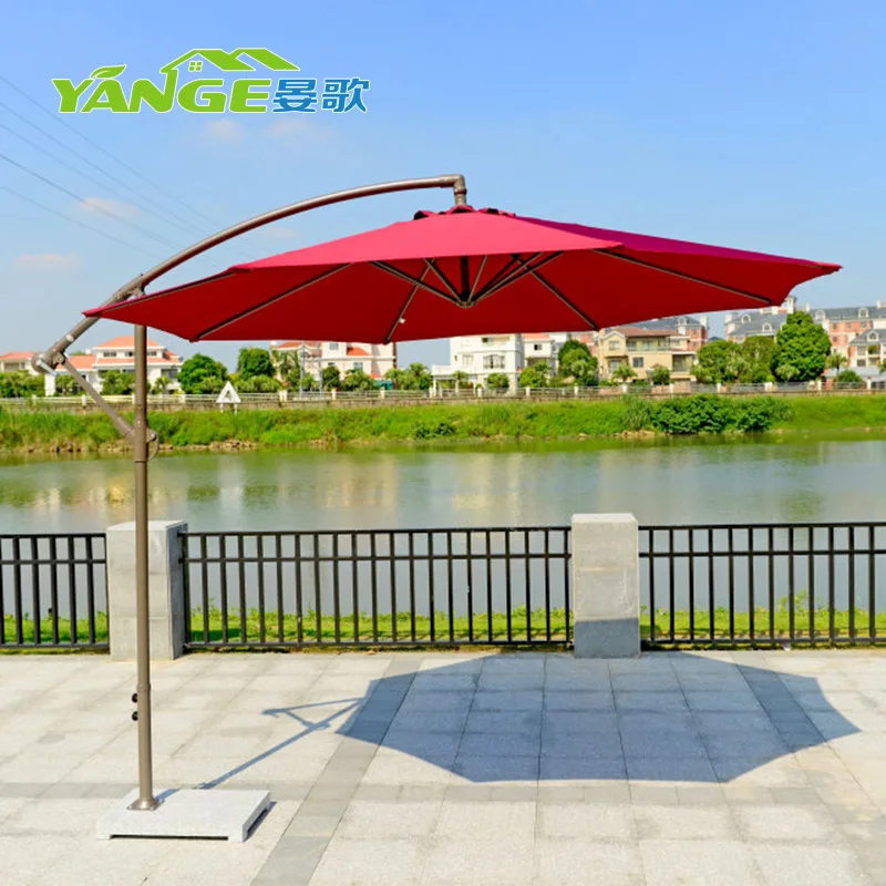 Wholesale cheap sun garden parasol banana hanging outdoor umbrella
