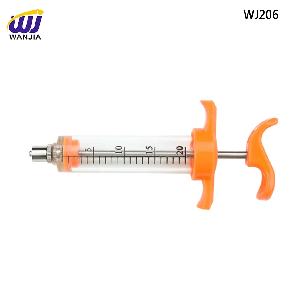 
WJ202 20ml TPX plastic steel syringe 