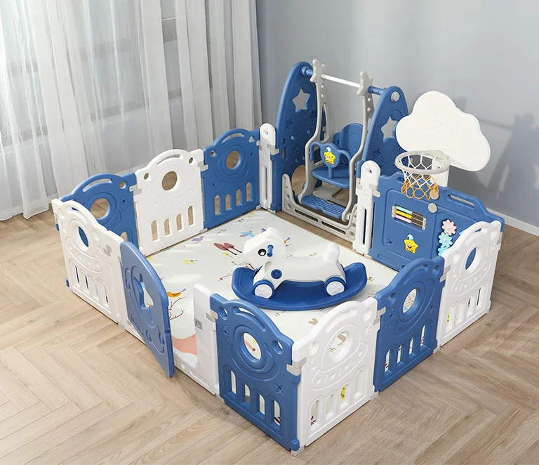 playpen fence play yard safety foldable indoor playground safety baby plastic playpen