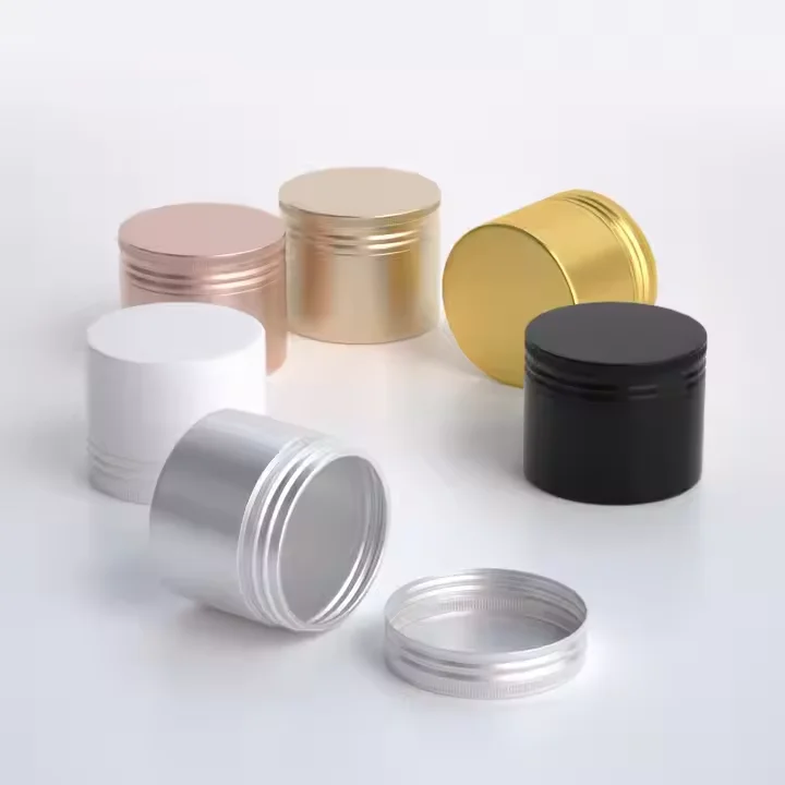 100mL Round Empty Tin Cans Container Tea Canister Food Grade with Lid