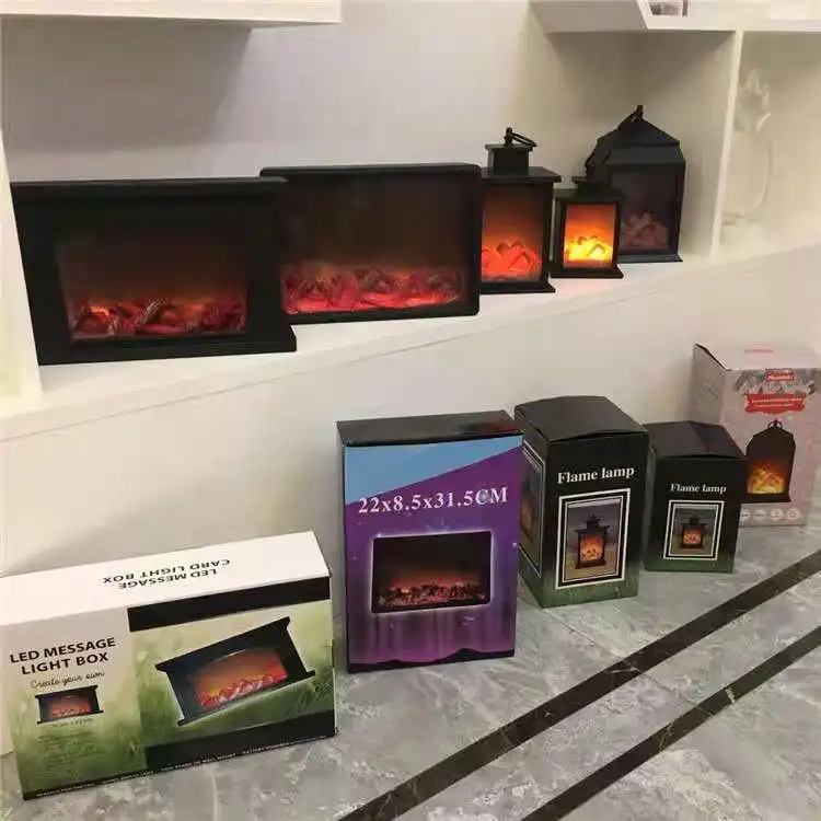 Retro Night Frame Lamp Home Decor Bedside Mood Lamp with USB Charger