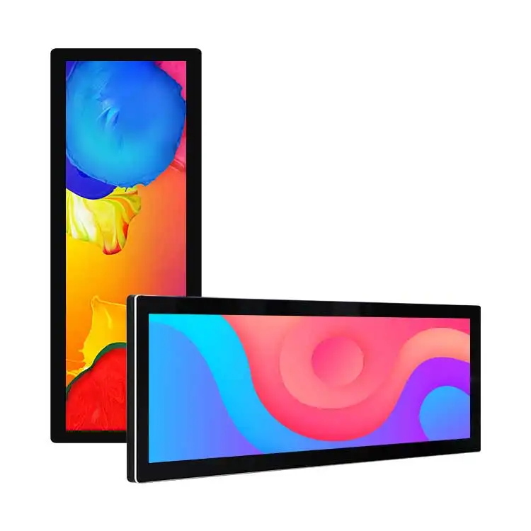 High Quality 48.8 inch ultra Wide Stretch Bar Screen Display Panel Lcd Touch Screen Bar Type