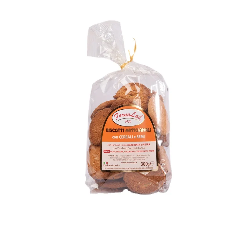 Top Quality Made in Italy artisan biscuits with cereals and seeds 300g Ready to ship