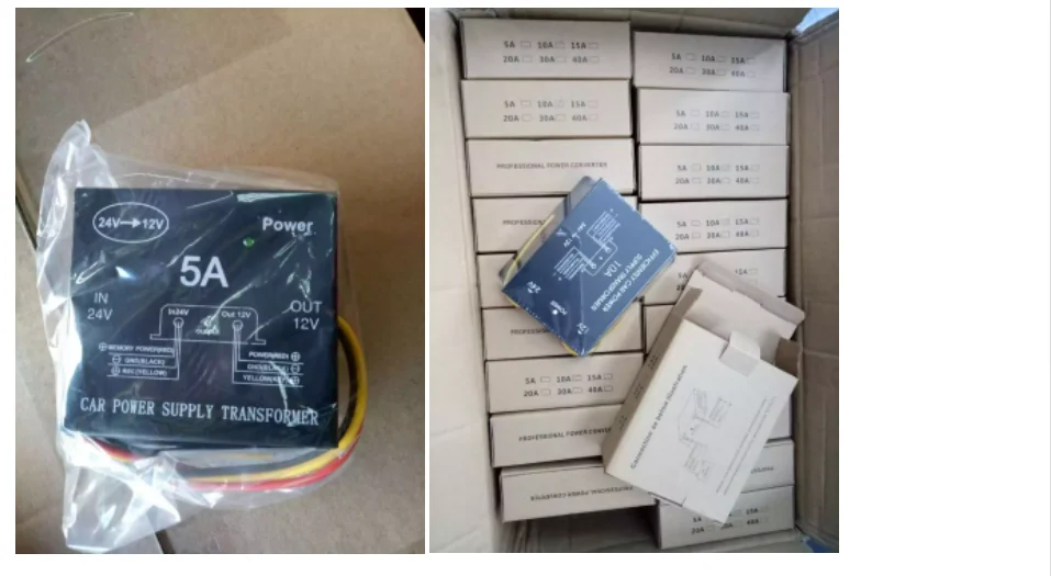 Wholesale 30A 40A 50A Power Converters DC 24V to 12V Supply Transformer Step Down Buck