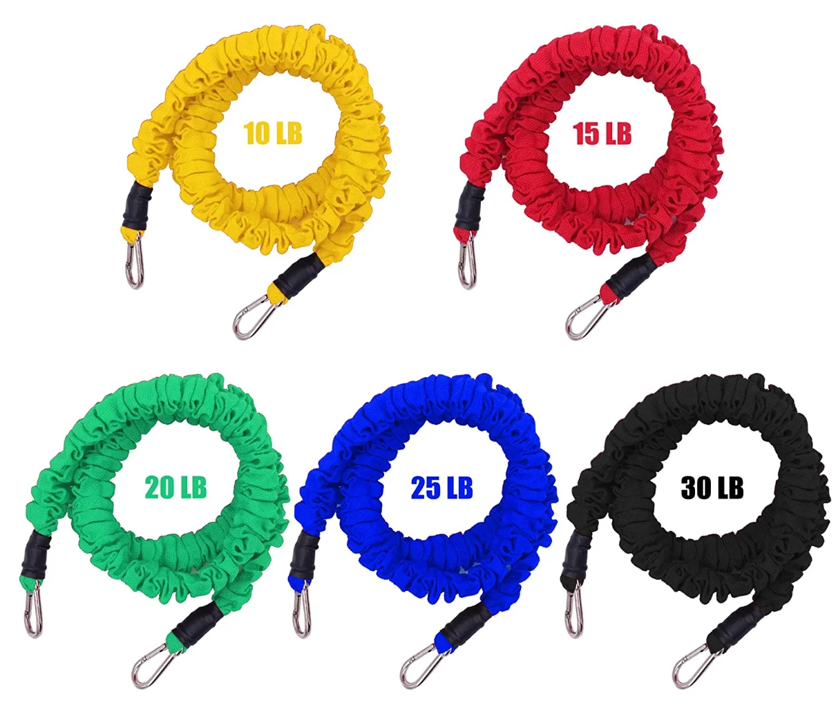 Nylon Sleeves Latex Elastic Chest Expander Resistance Tube