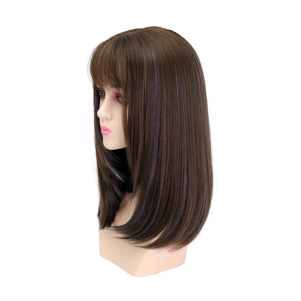 High-Quality Rose Net Human Braided Scalp Full Lace Wig Natural