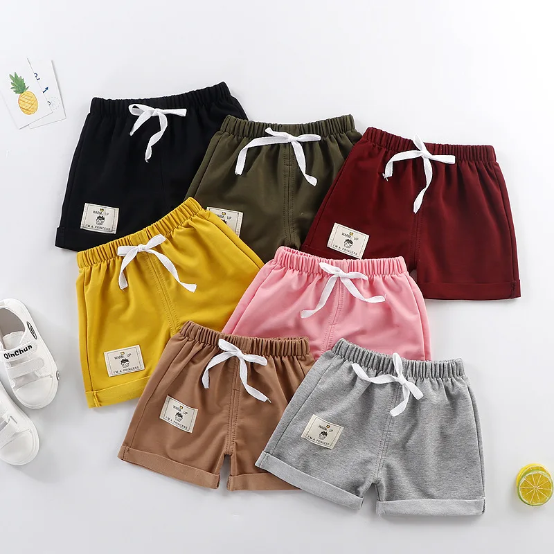 
custom high quality summer fashion kids boy clothes short children clothes workout cotton boy baby kids girls short pants 