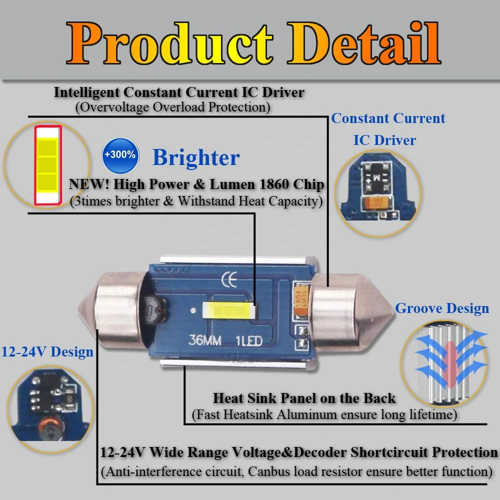
Car lamp led t10 canbus,w5w led car, super 31mm 36mm 39mm 42mm c5w festoon light led canbus 