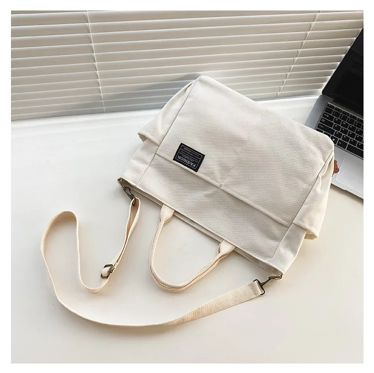 Lilalila Sustainable Canvas Tote Bag with Customizable Design Ideal for Shopping for Women and Men