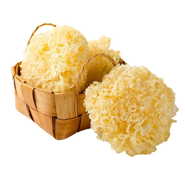 Organic Dried Tremella Mushroom Organic Golden Tremella Fungus Tremella Peptide