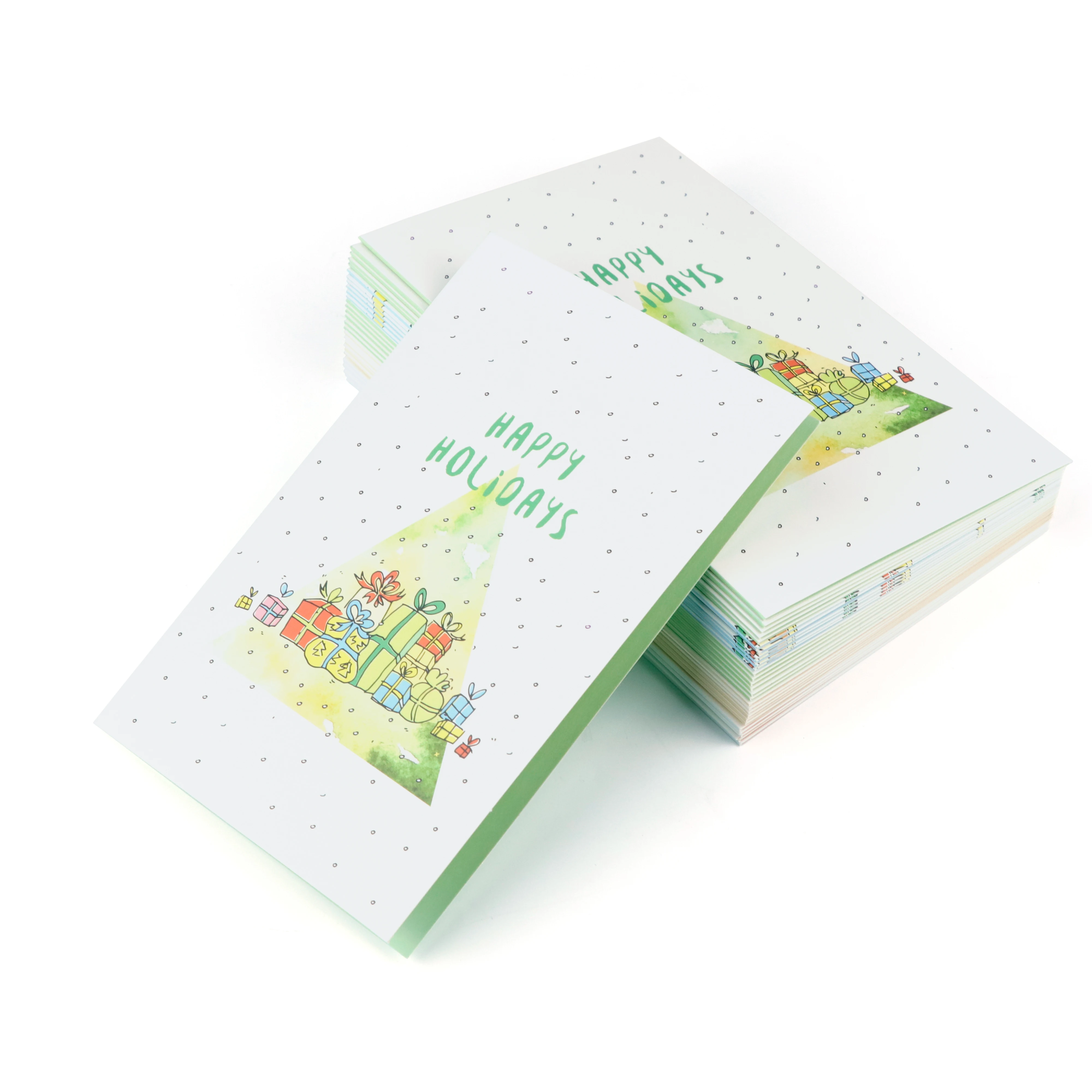 Custom Thank You Cards Birthday Cards Christmas Greeting Cards with Envelope Christmas Invitation